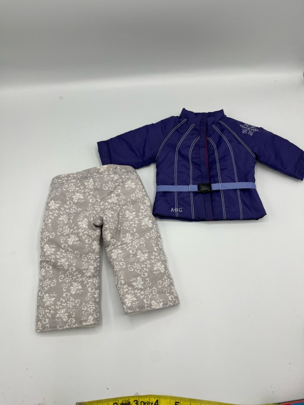AMERICAN GIRL Doll Snowboard Outfit Purple Coat